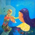 Mother & Child( Figurative Painting)