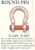 Crosby 213 Round Pin Carbon Anchor Shackles