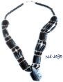 NE-1030 Horn Beads Work necklace