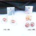 NE-184/185 Wooden Beads Work earrings