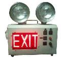 EMERGENCY LIGHT DOUBLE BEEM WITH EXIT/NIKAS SIGN WITH LED