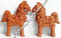 Terracotta Pair Horse Statues
