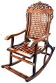 Shilpi Hand Carved Wooden Rocking Chair / Relax Chair