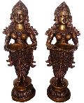 Decorative oil lamp with laxmi Ji brass table Diya