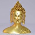 Buddha head metal brass made decorative figure