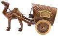 Camel Cart Decorative Brass Statue