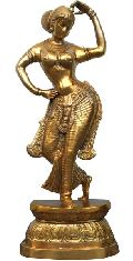 Dancer Lady brass metal statue for your Home Decor