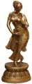 Aakrati Yellow dancing brass lady animal metal brass