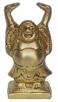 Laughing Buddha Brass Fengsui Item a unique gift