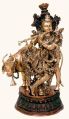 Beautiful Lord Krishna Brass Statue for decoration Sculpture