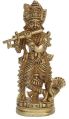 Metal Religious Sculpture of Lord Krishna