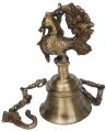 Temple Bell with Peacock by Aakrati