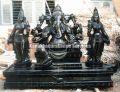 Black Stone Siddhi Buddhi Vinayakar Statue