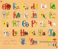 Alphabet with Picture Knob Puzzle