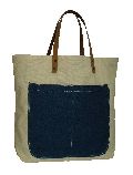 Brown Plain cotton beach bags