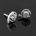 Solitaire Classic 925 Sterling Silver Earrings