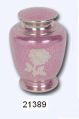Beautiful Pink Rose Brass Cremation Urn