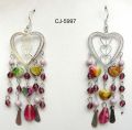 Glass Bead Earrings (CJ-5997)