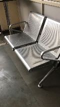 Stainless Steel Two Seater Waiting Chair