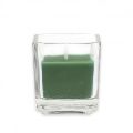 Green Square Glass Votive Candles