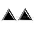 Different triangle shape black moissanite diamonds