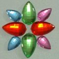 Pear Acrylic Beads