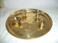 brass pooja thali