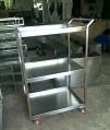 Stainless Steel 3 Tier Trolley