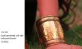 Gold Hammered Cuff Bracelet