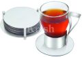 Stainless Steel Round Coaster with Stand