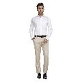 Mens Beige Casual Trousers