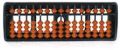 15 Rods Student Abacus with Brown Beads
