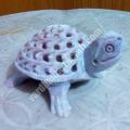 Soft Stone Undercut Tortoise Sculpture