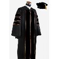 Deluxe Doctoral Graduation Gown With Velvet Banding