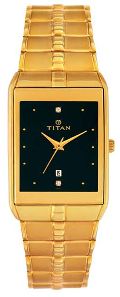 Titan Golden Chain Mens Wrist Watches