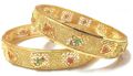 Gold Plated Bangles (BNGP2NTROS)