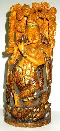 Wooden Krishna